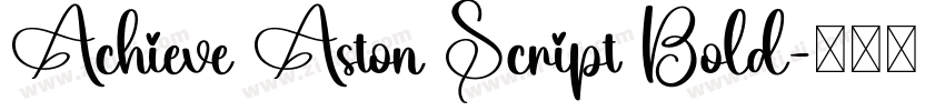 Achieve Aston Script Bold字体转换
